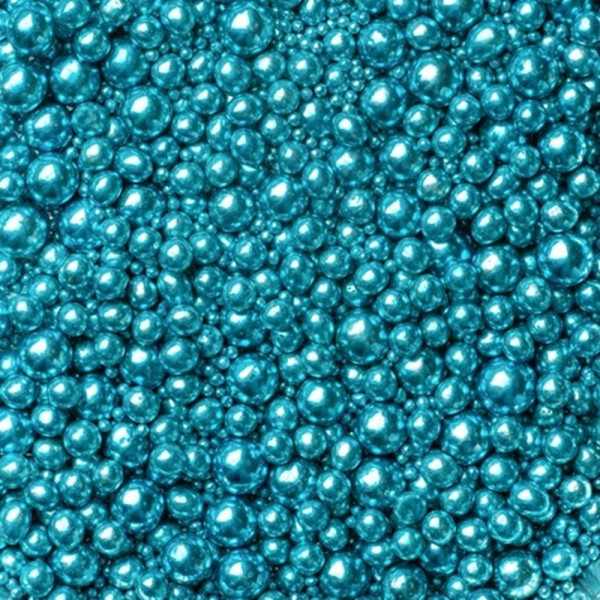 Zuckerperlen Mix blau -Glutenfrei-