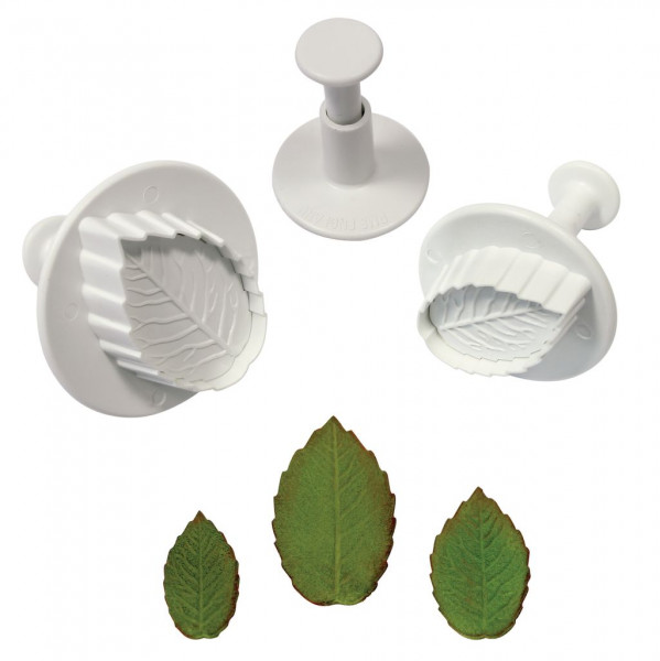 PME Rose large leaf plunger cutter set/3
