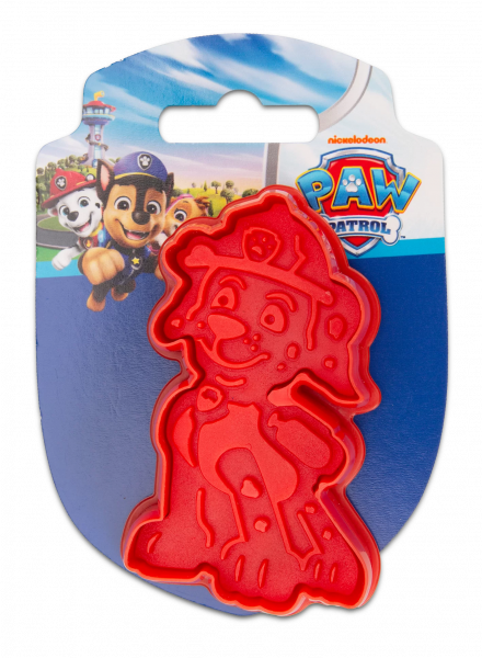 Prägeausstecher mit Auswerfer Paw Patrol *Marshall* auf Karte, 7,5 cm