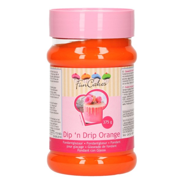Dip'n Drip Fondantglasur orange 375 g