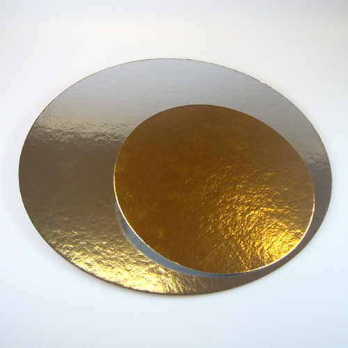 Runde Tortenplatte Aus Karton – Goldfarben, 38 Cm Durchmesser, 1,3 Cm Stark, Ideal Zum Transport & Dekorieren