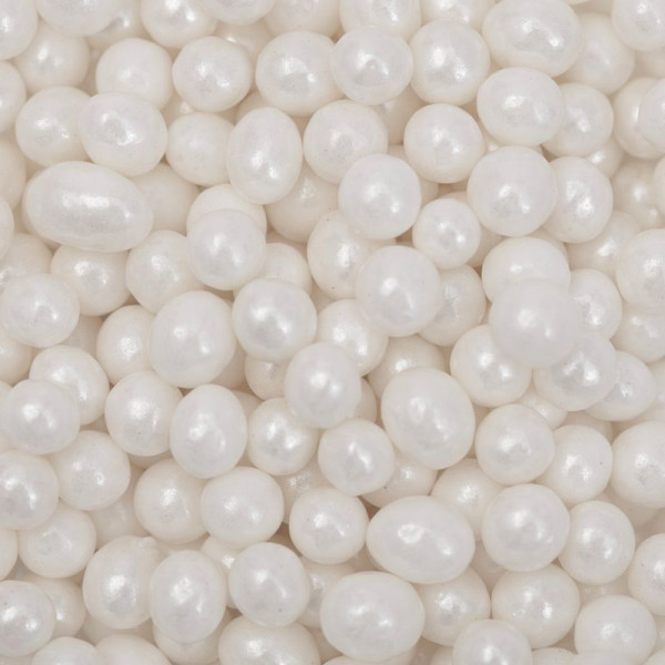 Perlenstreusel – Weiße Perle 4 mm 74 g