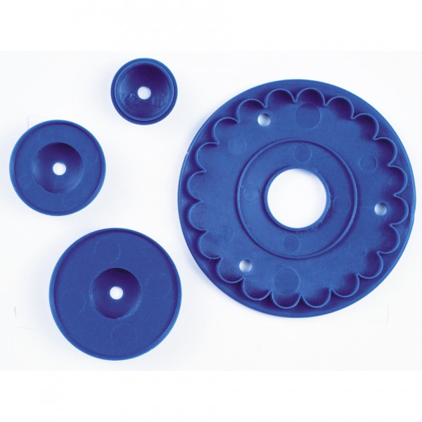 Rüschen / Volant ca. 8,5 cm Blau