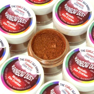 Rainbow Dust Edible Silk - Metallic Fire Cracker