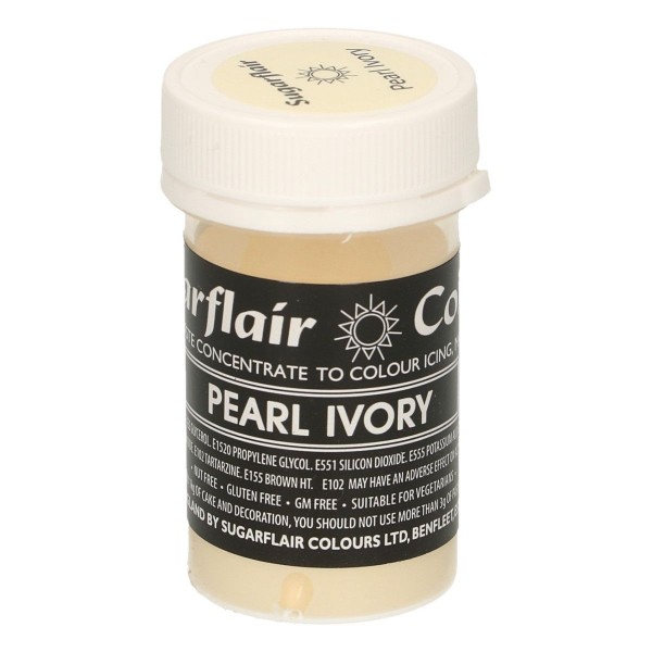 Sugarflair Paste Colour Pastel PEARL IVORY 25g