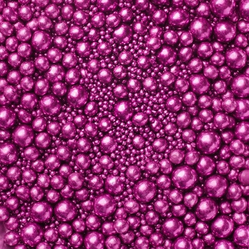 Zuckerperlen Metallic Mix Fuchsia -Glutenfrei