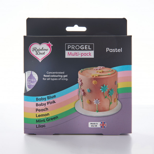 RD ProGel® Multipack Pastel Set/6 (Flieder, Babyrosa, Pfirsich, Zitrone, Mintgrün und Babyblau)-Copy