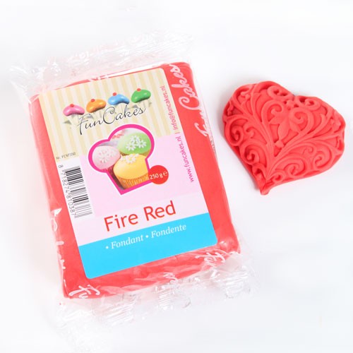 FunCakes Rollfondant Feuerrot 250 g