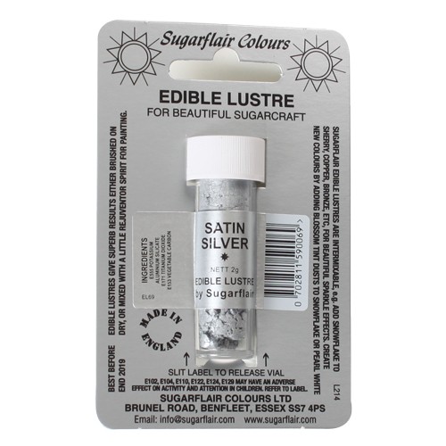 Glanz-Puderfarbe Satin Silver E171 free