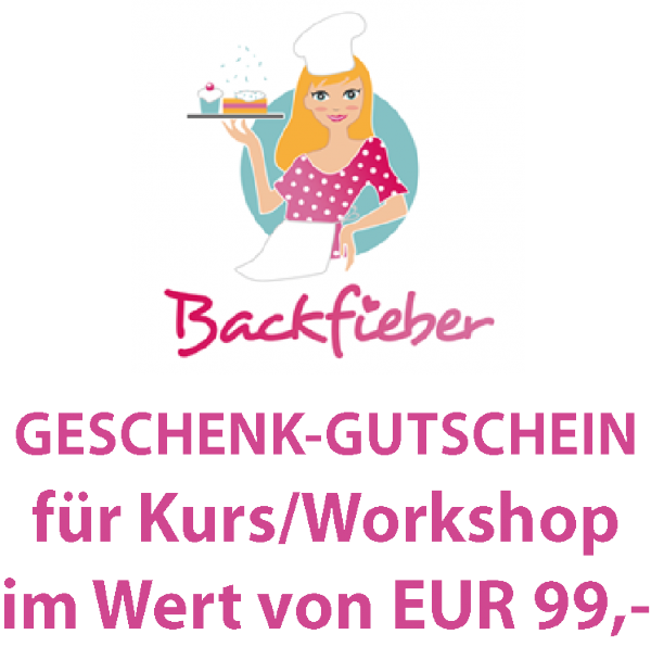 Geschenk-Gutschein für einen Tortenkurs (Wert: 99 EUR)