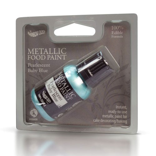 RD Metallic Food Paint Pearlescent Baby Blue