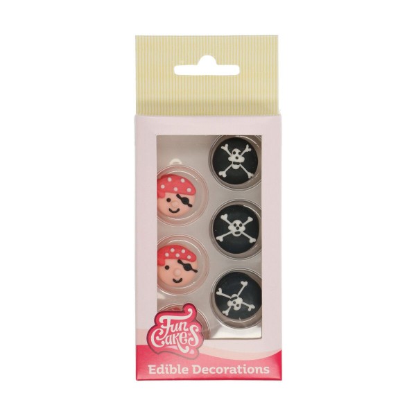 FunCakes Zucker Dekorationen Piraten Set/12