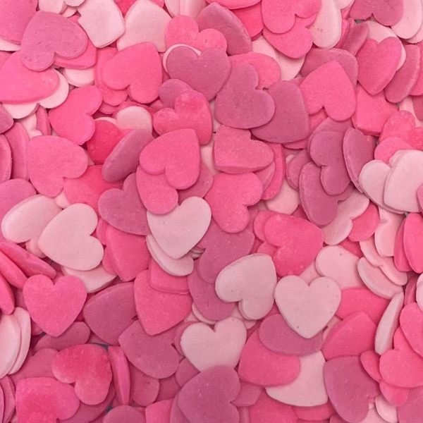 Zuckerdekor Pink Hearts 50g-Glutenfrei-