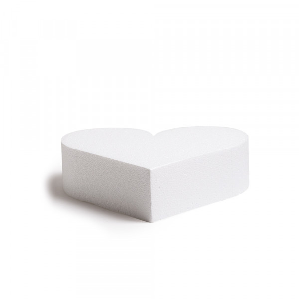 TORTEN-DUMMY, HERZFORM, AUS STYROPOR 20X7,5H CM