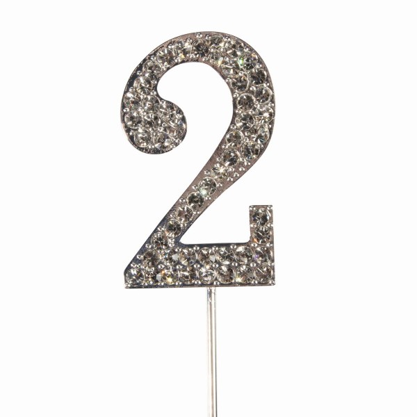 Cake Star Cake Topper Diamant Zahl 2